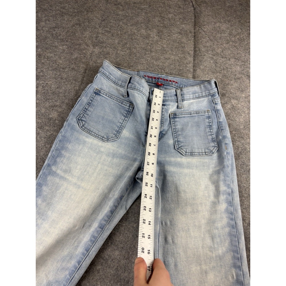 Lucky Brand Stevie Jeans Womens 2/26 Light Wash High-Rise Flare Retro Hippie 70s - Picture 8 of 10